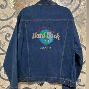 Like New Hard Rock Cafe Jakarta Men's size XLarge Denim Jacket